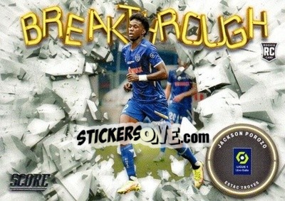 Sticker Jackson Porozo - Score Ligue 1 2022-2023 n. B29 - Panini