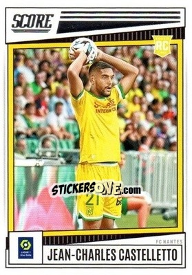 Sticker Jean-Charles Castelletto - Score Ligue 1 2022-2023 n. 124 - Panini