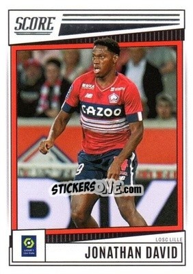 Sticker Jonathan David - Score Ligue 1 2022-2023 n. 64 - Panini