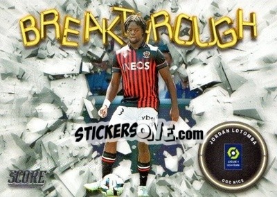 Sticker Jordan Lotomba - Score Ligue 1 2022-2023 n. B18 - Panini