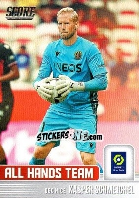 Sticker Kasper Schmeichel - Score Ligue 1 2022-2023 n. AH8 - Panini