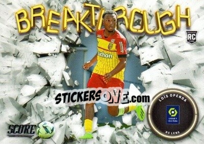 Sticker Lois Openda - Score Ligue 1 2022-2023 n. B3 - Panini