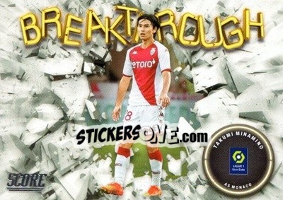 Sticker Takumi Minamino - Score Ligue 1 2022-2023 n. B13 - Panini