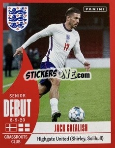 Figurina Jack Grealish - One England - Panini