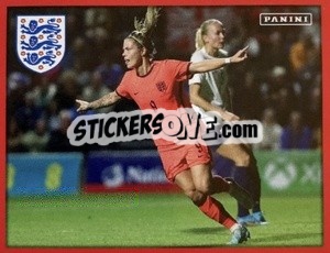 Figurina England Women - Unbeaten in 26 games - One England n. 156 - Panini