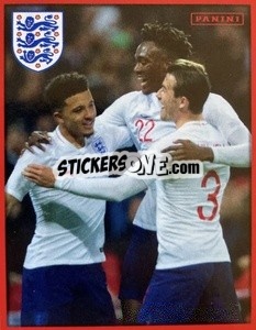 Sticker Jadon Sancho / Tammy Abraham / Ben Chilwell - One England n. 158 - Panini