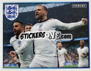 Sticker Luke Shaw - One England n. 7 - Panini