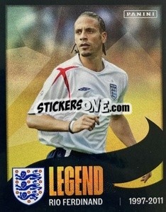 Sticker Rio Ferdinand - One England n. 70 - Panini