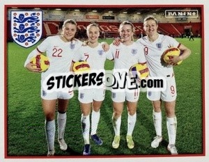 Sticker Ellen White - One England n. 9 - Panini
