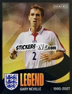 Sticker Gary Neville - One England n. 90 - Panini