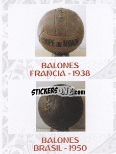 Sticker 1938-1950 - Iconos World Cup Rusia 1930-2018 - NO EDITOR