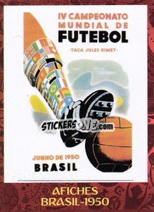 Sticker 1950 - Iconos World Cup Rusia 1930-2018 n. 25 - NO EDITOR