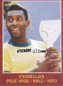 Sticker 1970 - Pele - Iconos World Cup Rusia 1930-2018 n. 87 - NO EDITOR