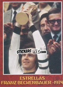 Sticker 1974 - Franz Beckenbauer - Iconos World Cup Rusia 1930-2018 - NO EDITOR