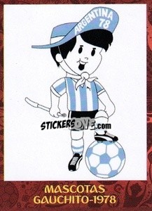 Sticker 1978 - Gauchito - Iconos World Cup Rusia 1930-2018 n. 10 - NO EDITOR