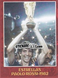 Sticker 1982 - Paolo Rossi - Iconos World Cup Rusia 1930-2018 - NO EDITOR