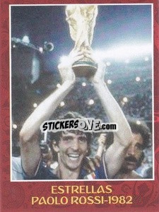 Sticker 1982 - Paolo Rossi - Iconos World Cup Rusia 1930-2018 n. 90 - NO EDITOR