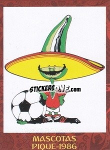 Sticker 1986 - Pique - Iconos World Cup Rusia 1930-2018 n. 12 - NO EDITOR