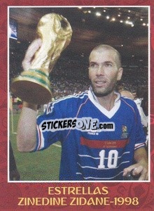 Sticker 1998 - Zinedine Zidane - Iconos World Cup Rusia 1930-2018 n. 94 - NO EDITOR