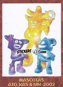 Sticker 2002 - Ato, Kas & Nik - Iconos World Cup Rusia 1930-2018 n. 16 - NO EDITOR
