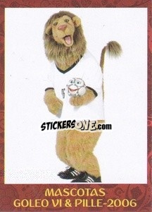 Sticker 2006 - Goleo Vi & Pille - Iconos World Cup Rusia 1930-2018 n. 17 - NO EDITOR