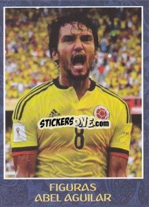 Sticker Abel Aguilar - Iconos World Cup Rusia 1930-2018 n. 117 - NO EDITOR