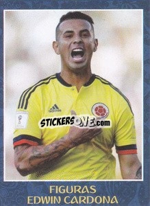Sticker Edwin Cardona - Iconos World Cup Rusia 1930-2018 n. 114 - NO EDITOR
