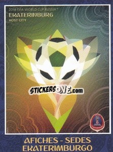 Sticker Ekaterimburgo - Iconos World Cup Rusia 1930-2018 - NO EDITOR