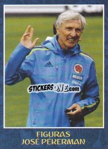 Sticker Jose Pekerman - Iconos World Cup Rusia 1930-2018 - NO EDITOR