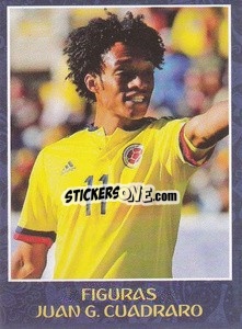 Sticker Juan Guillermo Cuadrado - Iconos World Cup Rusia 1930-2018 n. 116 - NO EDITOR