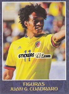 Sticker Juan Guillermo Cuadrado - Iconos World Cup Rusia 1930-2018 - NO EDITOR