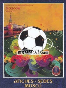 Sticker Moscu - Iconos World Cup Rusia 1930-2018 - NO EDITOR