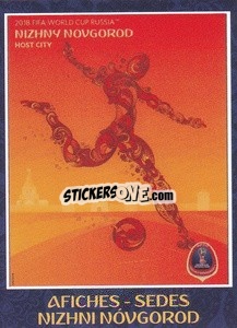 Sticker Nizhni Novgorod - Iconos World Cup Rusia 1930-2018 - NO EDITOR