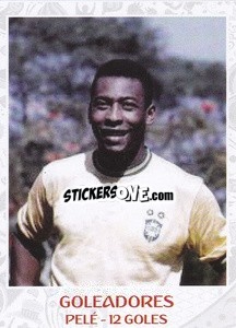 Sticker Pele - 12 Goles - Iconos World Cup Rusia 1930-2018 - NO EDITOR