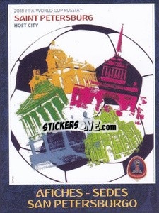 Sticker San Peterburgo - Iconos World Cup Rusia 1930-2018 - NO EDITOR