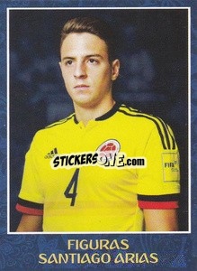 Sticker Santiago Arias - Iconos World Cup Rusia 1930-2018 n. 103 - NO EDITOR
