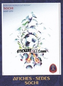 Sticker Sochi - Iconos World Cup Rusia 1930-2018 - NO EDITOR