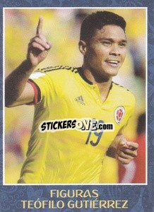 Sticker Teofilo Gutierrez - Iconos World Cup Rusia 1930-2018 n. 124 - NO EDITOR