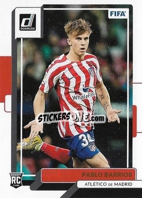 Sticker Pablo Barrios - Donruss Soccer 2022-2023 n. 14 - Panini