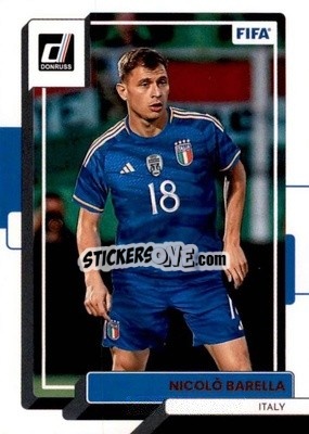 Sticker Nicolo Barella - Donruss Soccer 2022-2023 - Panini