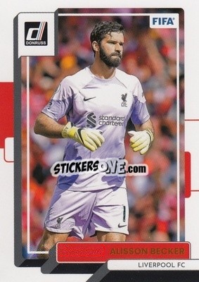 Sticker Alisson Becker - Donruss Soccer 2022-2023 n. 74 - Panini
