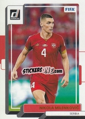 Sticker Nikola Milenkovic - Donruss Soccer 2022-2023 - Panini