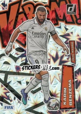 Sticker Karim Benzema - Donruss Soccer 2022-2023 n. K18 - Panini