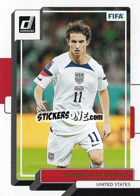 Sticker Brenden Aaronson - Donruss Soccer 2022-2023 n. 168 - Panini