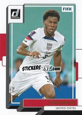Sticker Yunus Musah - Donruss Soccer 2022-2023 - Panini