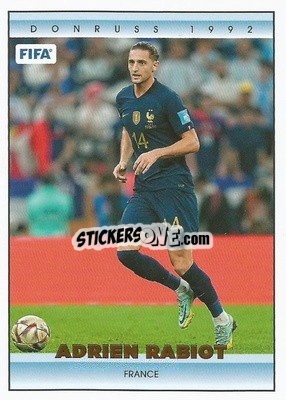 Sticker Adrien Rabiot - Donruss Soccer 2022-2023 n. T7 - Panini