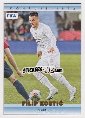 Sticker Filip Kostic - Donruss Soccer 2022-2023 - Panini