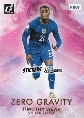 Sticker Timothy Weah - Donruss Soccer 2022-2023 n. ZG25 - Panini