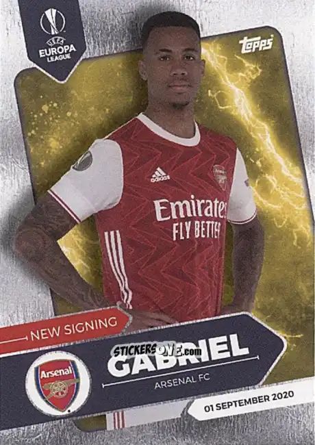 Sticker Gabriel - On-Demand UEFA Champions League Summer Signings 2020-2021
 n. 12 - Topps
