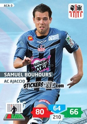 Sticker Samuel Bouhours - FOOT 2013-2014. Adrenalyn XL n. ACA-3 - Panini